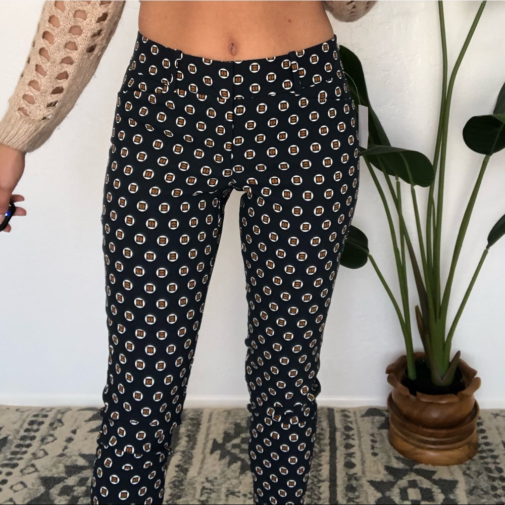 {The Limited} coffee bean dot ankle pants